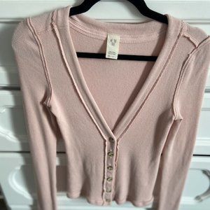 Free People Call Me Cardigan We the Free Ribbed